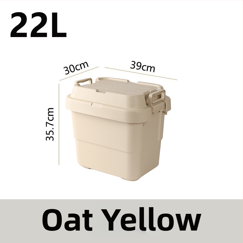 Auto kempingová skladovacia skrinka, zosilnená s veľkou kapacitou, štvorcová plastová nádoba, prenosná a viacúčelová, 100% nový materiál