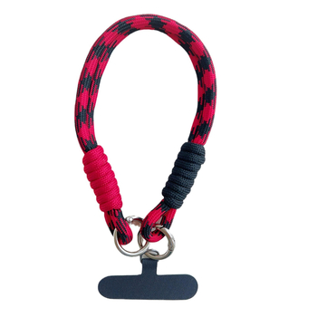 Верига за калъф за телефон — мультяшен дизайн, универсална съвместимост, къса връзка за ръка, пръстенова скоба