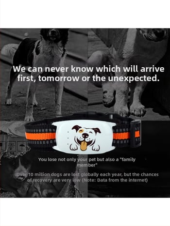 5G GPS тракер за домашни любимци с реално време – проследяване на котки и кучета, антиизчезване