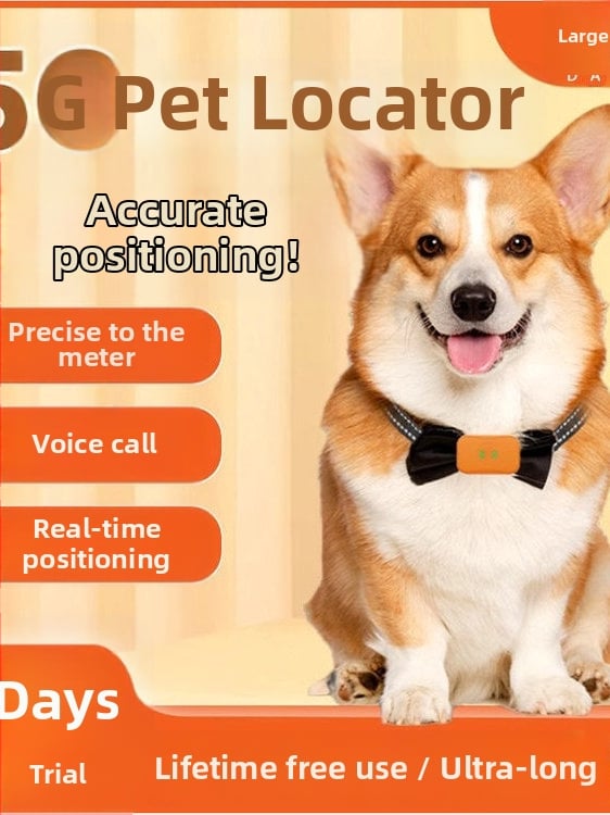 5G GPS тракер за домашни любимци с реално време – проследяване на котки и кучета, антиизчезване