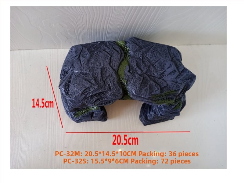 Platforma za sunčanje gmizavaca od smole – imitacija kamena, skriveni dekor, 1 kg