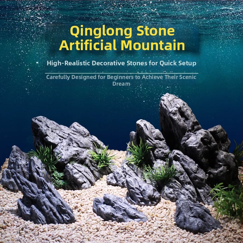 Akvariumska dekoracija od smole – rockery za akvarij, set za uređenje, brend Scenery