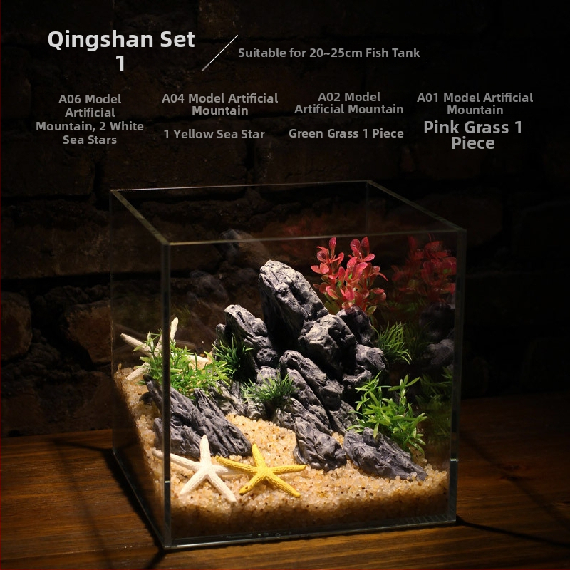 Akvariumska dekoracija od smole – rockery za akvarij, set za uređenje, brend Scenery