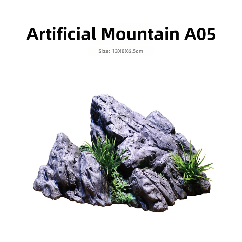 Akvariumska dekoracija od smole – rockery za akvarij, set za uređenje, brend Scenery