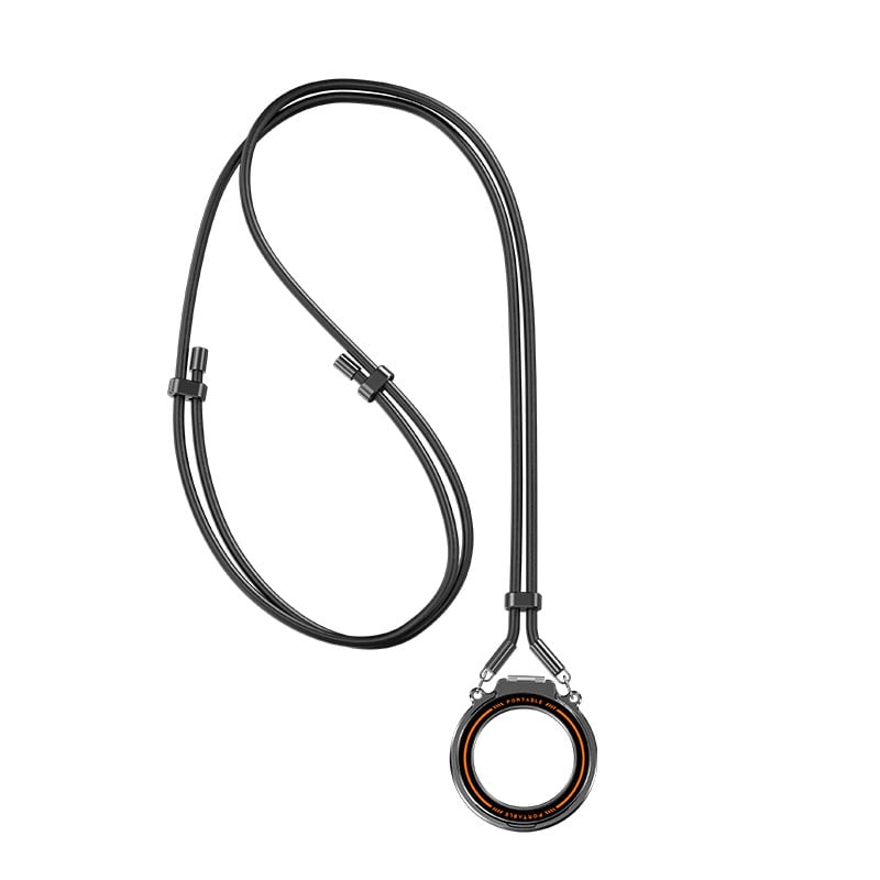 Lanyard pentru telefon cu suport magnetic, curea cross-body reglabilă dublu, anti-furt și anti-cădere, suport metalic pentru inel — Yang Feng