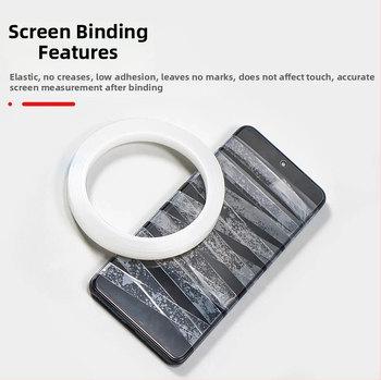 Páska na opravu obrazoviek pre mobily a tablety – oprava skresleného displeja, páska na upevnenie zadného krytu rámu (Základný materiál: PET; Hrúbka: 0,055 mm; Systém lepidla: akrylový; Jadro: gumové jadro; Viskozita: vysoká)