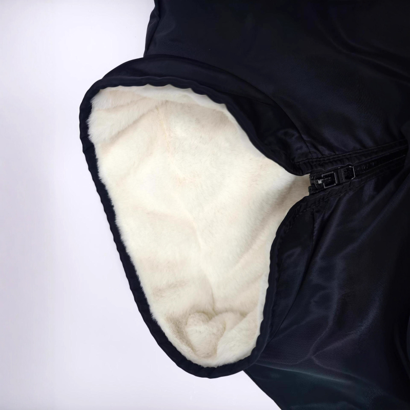Unisex debeli kaput od ovčje kože s umjetnim krznom, jesensko-zimsko, topao i otporan na vjetar