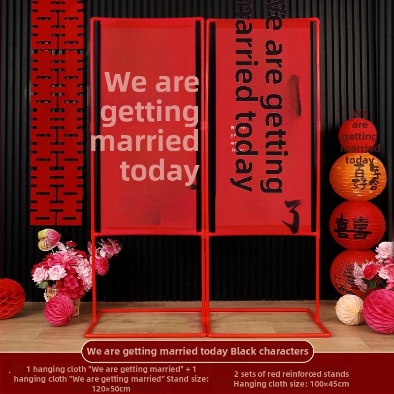 Banner-e pentru arc de nuntă în aer liber — poliester, decorare de nuntă, număr de produs F98HS95T6HH599, ambalaj obișnuit