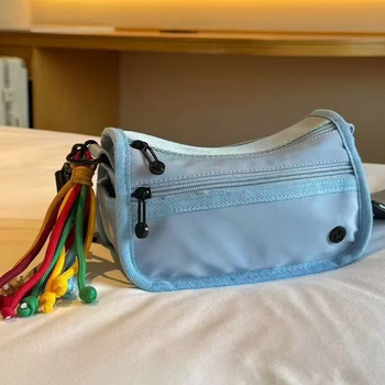 Nylon torba preko tijela za putovanja s više džepova, vodootporna, unisex, za vanjske sportove, zimsko izdanje 2025