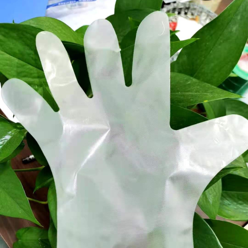Debljane jednokratne rukavice, TPE, prozirne, otporne na masnoće, za catering i kućnu upotrebu.