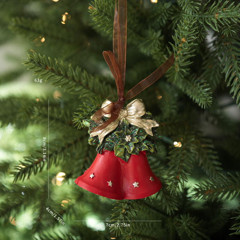 Висулка от смола за коледна украса в модерен минималистичен стил