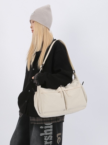 Nylon Crossbody sportska torba, vodootporna, s više džepova, unisex, za vanjske sportove, zimsko izdanje 2025