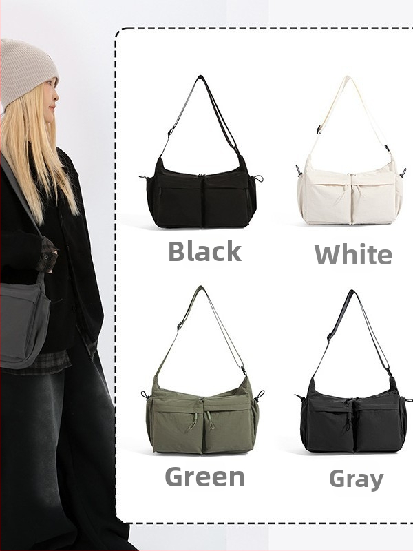 Nylon Crossbody sportska torba, vodootporna, s više džepova, unisex, za vanjske sportove, zimsko izdanje 2025