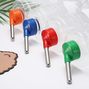 Sticlă de apă pentru animale de companie cu bilă dublă din oțel, 1000 ml, plastic + oțel inoxidabil, pentru chinchilla