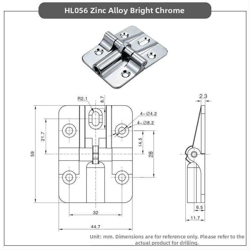 SOCOO CL056 amortizirajuća šarka, cinkov legura, moderan minimalistički stil