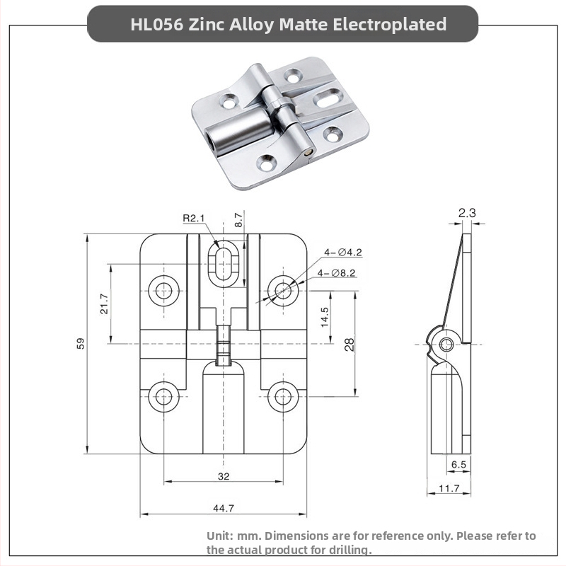 SOCOO CL056 amortizirajuća šarka, cinkov legura, moderan minimalistički stil