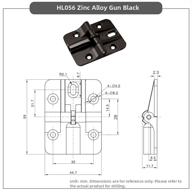 SOCOO CL056 amortizirajuća šarka, cinkov legura, moderan minimalistički stil