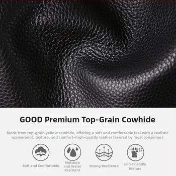 Muška messenger torbica – stil Urban Simplicity; prava koža; vodootporna; Zhihua leather goods; podstava poliester