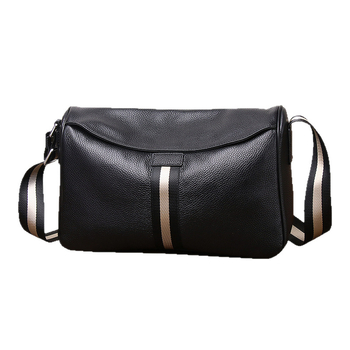 Muška messenger torbica – stil Urban Simplicity; prava koža; vodootporna; Zhihua leather goods; podstava poliester