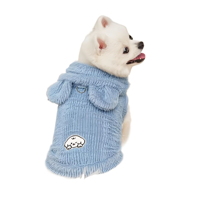 Mačja fleece hoodie jakna s kapuljom – unisex odjeća za kućne ljubimce, fleece materijal, anti-izlazak dlake