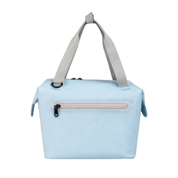 Geantă de voiaj din poliester, impermeabilă, cu curea de umăr crossbody, închidere cu fermoar, capacitate sub 20L