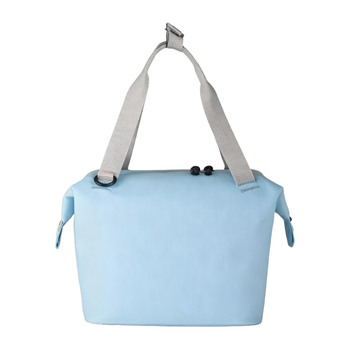 Geantă de voiaj din poliester, impermeabilă, cu curea de umăr crossbody, închidere cu fermoar, capacitate sub 20L