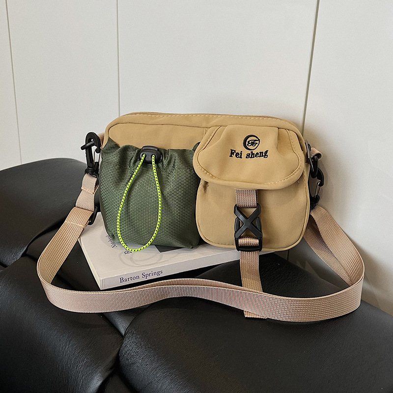 Nylon sportska torba za rame, lagana, vodootporna, unisex, gradski minimalistički stil, jesen 2025
