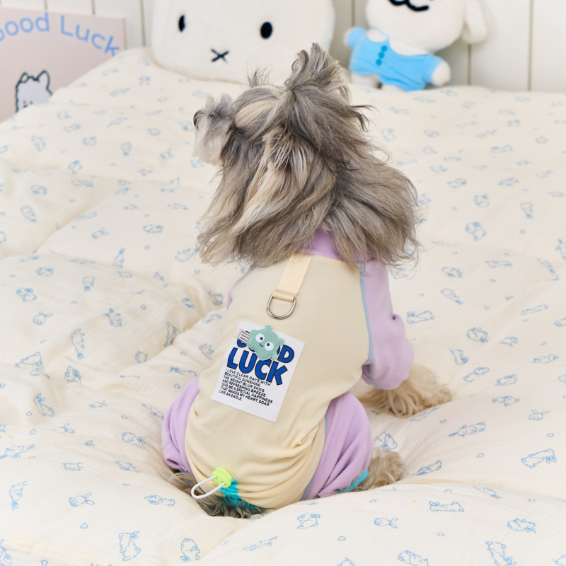 Haină pentru animale de companie patru-picioare, fleece Derong, fără cusături, termică, stil lejer, origine Guangdong