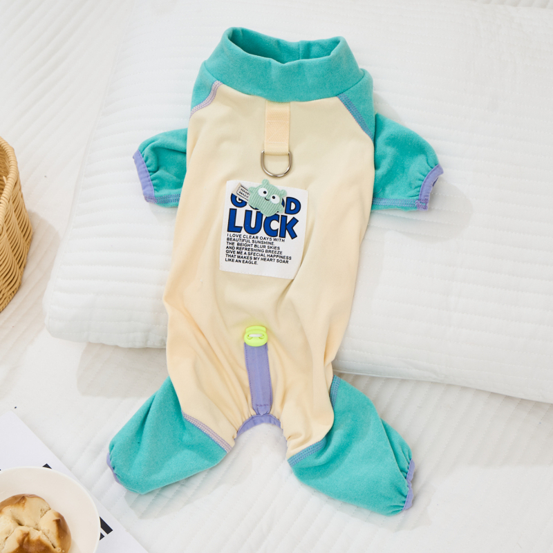 Haină pentru animale de companie patru-picioare, fleece Derong, fără cusături, termică, stil lejer, origine Guangdong