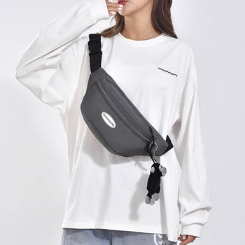 Unisex sportska torba preko tijela, otporna tkanina, poliester podstava, za vanjske sportove, ulični stil