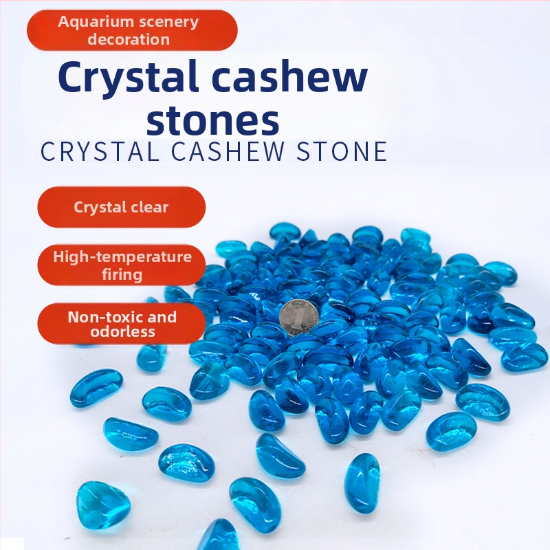 Dno akvarija – krajinski kameni, Cashew kameni, kristalno stakleni pijesak, mikro krajinska dekoracija