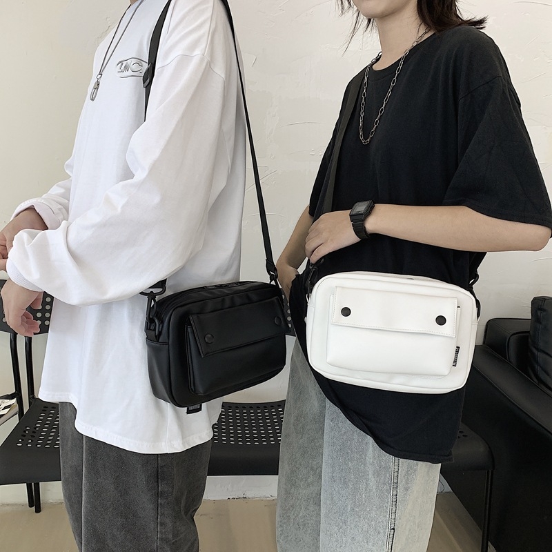 Muška crossbody torba, Craftsman, ulični stil, PU koža, vodootporna, pogodna za 8-inčni laptop, unutarnja pregrada