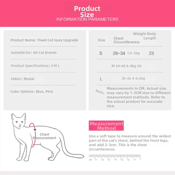 Mačje odjeće za postoperativnu rehabilitaciju nakon sterilizacije — prozračna, elastična, protiv lizanja, od pamuka, Dalton Family