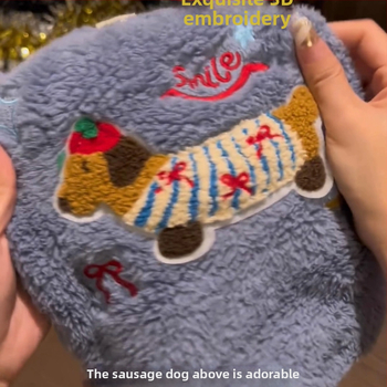 Vesta za kućne ljubimce, materijal coral fleece, crtani stil, univerzalna kompatibilnost