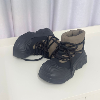 Heyang muške zimske čizme za snijeg, povećanje visine debelom sole, topla fleece podstava, gornji dio od etilena, EVA potplat, zaobljen vrh