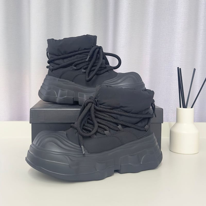 Heyang muške zimske čizme za snijeg, povećanje visine debelom sole, topla fleece podstava, gornji dio od etilena, EVA potplat, zaobljen vrh