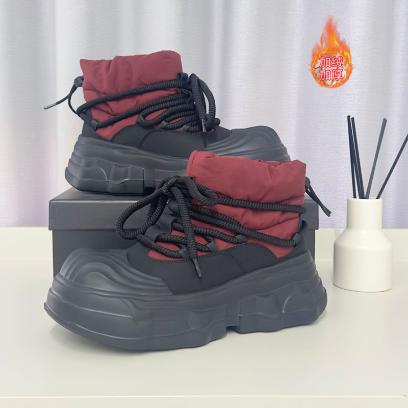 Heyang muške zimske čizme za snijeg, povećanje visine debelom sole, topla fleece podstava, gornji dio od etilena, EVA potplat, zaobljen vrh