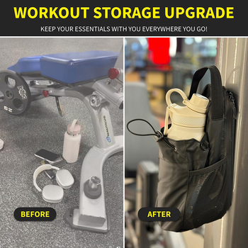 Crossbody torba za gym s magnetskim držačem za bočicu, džep za telefon i ključe, vodootporna i otporna na habanje