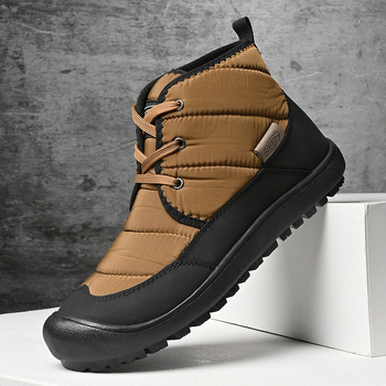 Snježne čizme s umjetnim PU gornjim dijelom, pliš unutrašnjost, protuklizna gumena podstava, vodootporne i tople za zimu