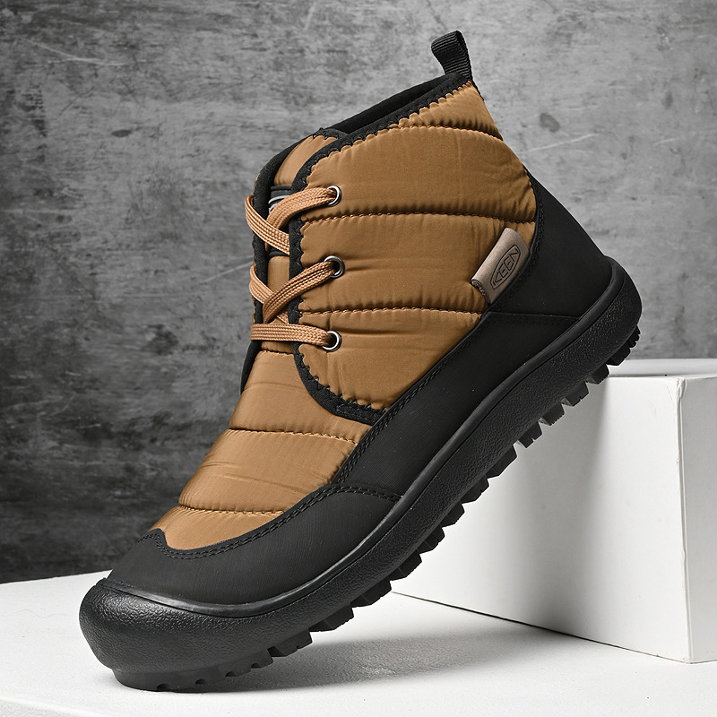 Snježne čizme s umjetnim PU gornjim dijelom, pliš unutrašnjost, protuklizna gumena podstava, vodootporne i tople za zimu