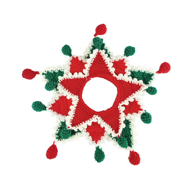 Vuneni ovratnik za kućne ljubimce s božićnim pinom, podrijetlo Anhui