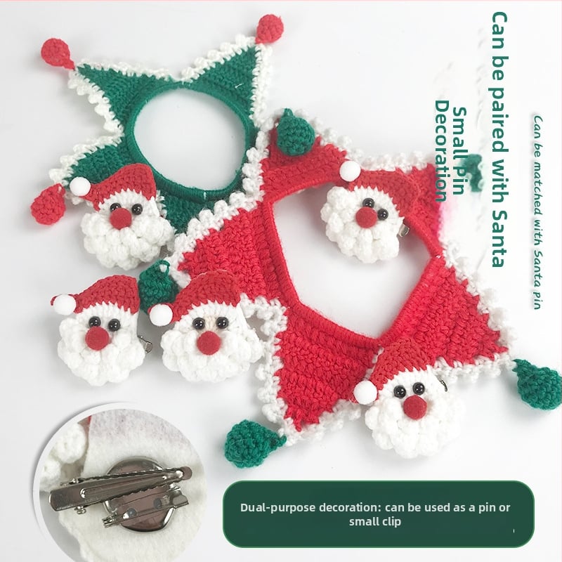 Vuneni ovratnik za kućne ljubimce s božićnim pinom, podrijetlo Anhui