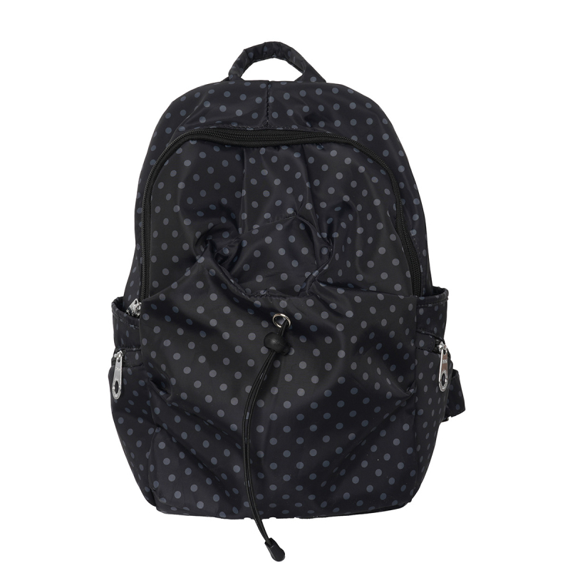 Ruksak s točkicama u korejskom stilu za žene, casual putovanje, lagan, vodootporan, Oxford platno (Materijal: Oxford platno; Stil: casual travel; Zatvaranje: zatvarač; Interna struktura: pretinac sa zipom; Funkcija: vodootpornost)