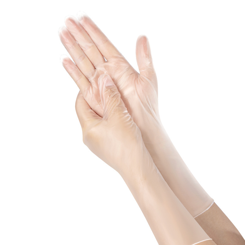 Jednokratne PVC rukavice za kontakt s hranom, za pečenje, produžene i debljine, otporne na ulje, prozirne, debljina 0,05–0,1 mm