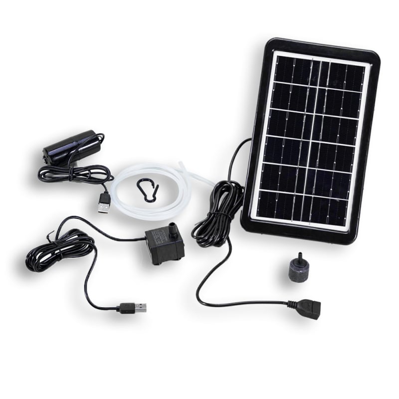 Levana akvarijska vodena pumpa – solarno USB napajanje, mini potopna pumpa za aeraciju (monokrystalni silikon)