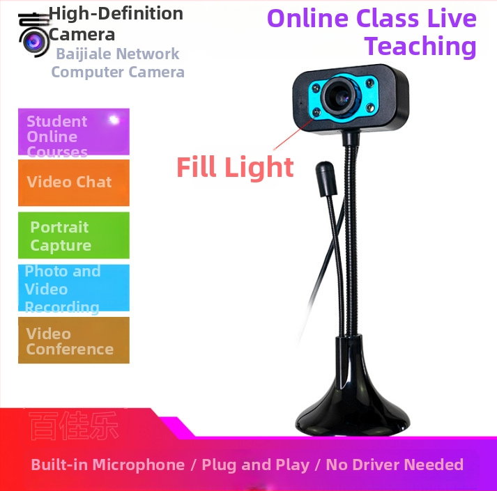 Desktopová USB kamera s 0,8 MP senzorom, maximálne rozlíšenie 1600x1200, 30 FPS, USB plug-and-play