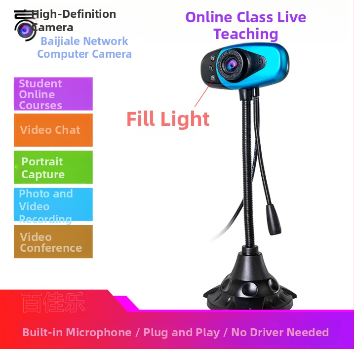 Desktopová USB kamera s 0,8 MP senzorom, maximálne rozlíšenie 1600x1200, 30 FPS, USB plug-and-play