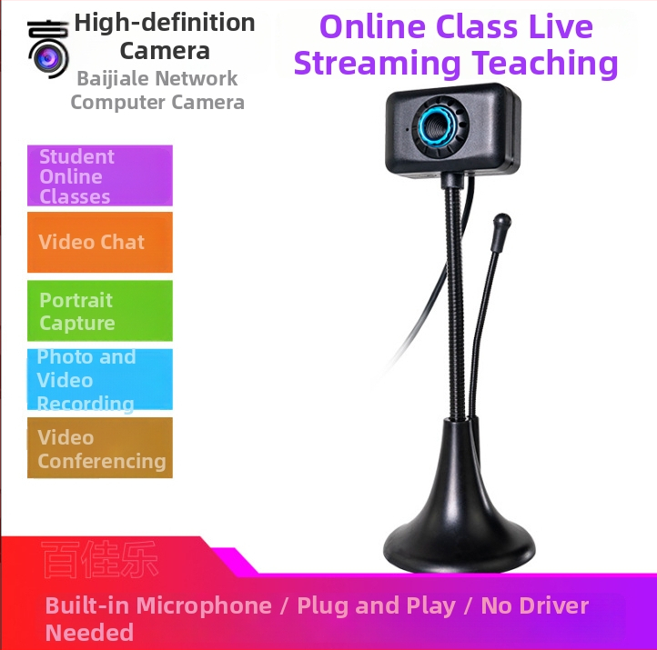 Desktopová USB kamera s 0,8 MP senzorom, maximálne rozlíšenie 1600x1200, 30 FPS, USB plug-and-play