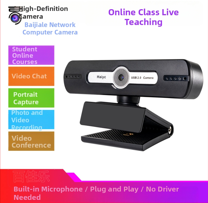 Desktopová USB kamera s 0,8 MP senzorom, maximálne rozlíšenie 1600x1200, 30 FPS, USB plug-and-play