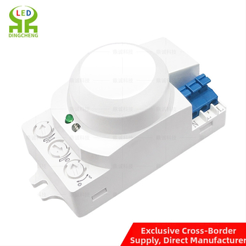 Greenway 5.8G mikrovalni radarni indukcijski senzor – za unutarnje/ vanjsko osvjetljenje, hodnike, škole, trgovačke centre, parkirališta, skladišta; prilagodljivo kašnjenje 8 s–12 min; napon AC100-240V / DC12-24V; CE